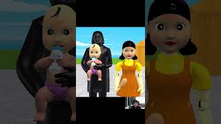 Thumbnail for Scary Teacher 3D vs Squid Game Baby Drawing Challenge Nick Loser and Tani Winner #shortsvideo