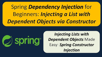 How to Inject List having Dependent Object using Spring dependency injection by constructor?