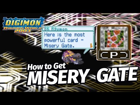 How to Get SECRET CARD - Misery Gate | Digimon World 3 / 2003 #digimon ...