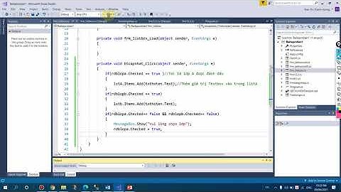 Bài 5: Sử dụng Listbox trong C#