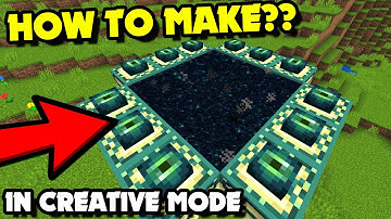 How to Make an END PORTAL in Creative Mode in Minecraft 1.21.4+ Java?! For New & Returning Players!