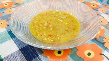 Tempoyak (fermented Durian) with anchovies. (Masak Tempoyak Ikan Bilis) & Sambal Tempoyak