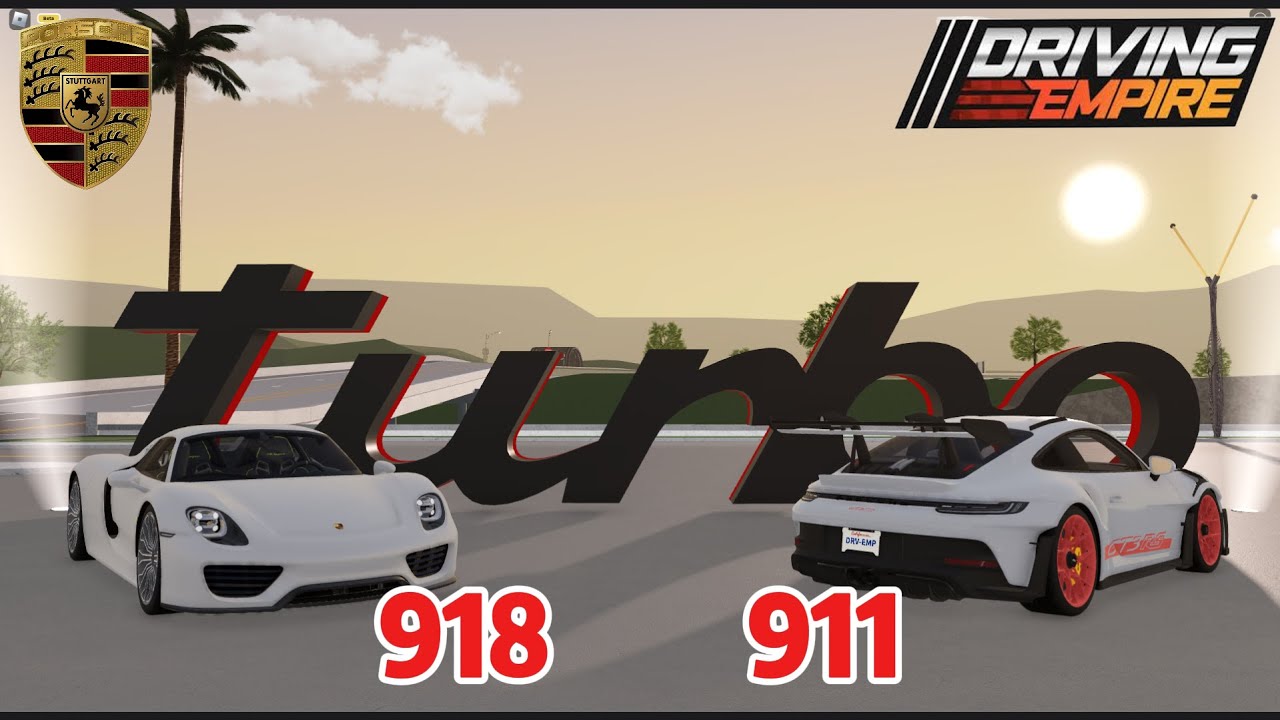 911 918Porsche 911 918 Roblox Driving Empire YouTube 