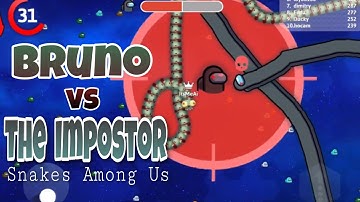 Snakes Among Us /Bruno vs The Impostor #snake.io #onlinegaming #snakegame