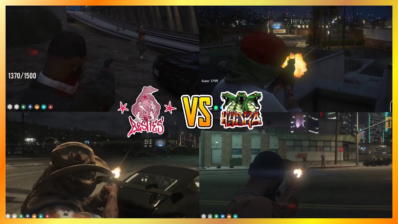 Besties vs Hydra Near GG Parkade (6 v 6) (Multi POVs) (4th Fight) | NoPixel 4.0 GTA RP