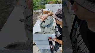 #Кладка газоблоку від студента майстра