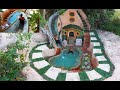 Build The Most Tunnel Temple & Water Slide To Swimming Pool Underground & Fish Pond. [Full Video]