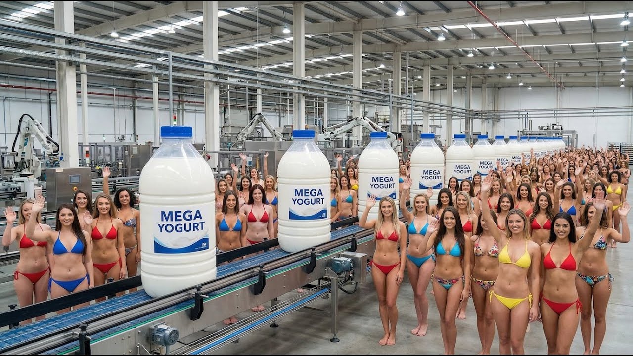 Inside a Modern Yogurt Factory: From Fresh Pastures to Bottled Creamy Yogurt (Full Process)