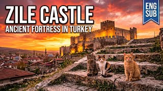 🔥 Zile Castle at Sunset 🇹🇷 | Ancient History, Hidden Stories & 3 Curious Cats