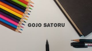 Menggambar Satoru Gojo [Jujutsu Kaisen] How To Draw Gojo Satoru