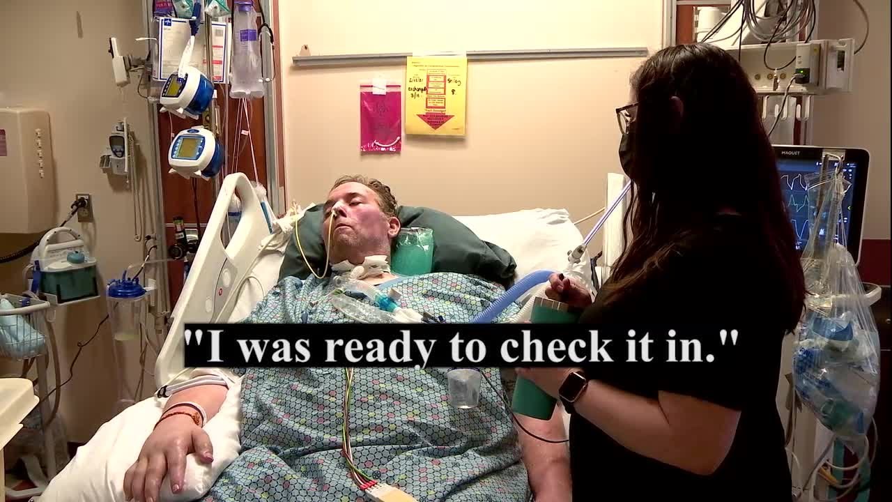 Rare look into COVID ICU patient's fight for survival
