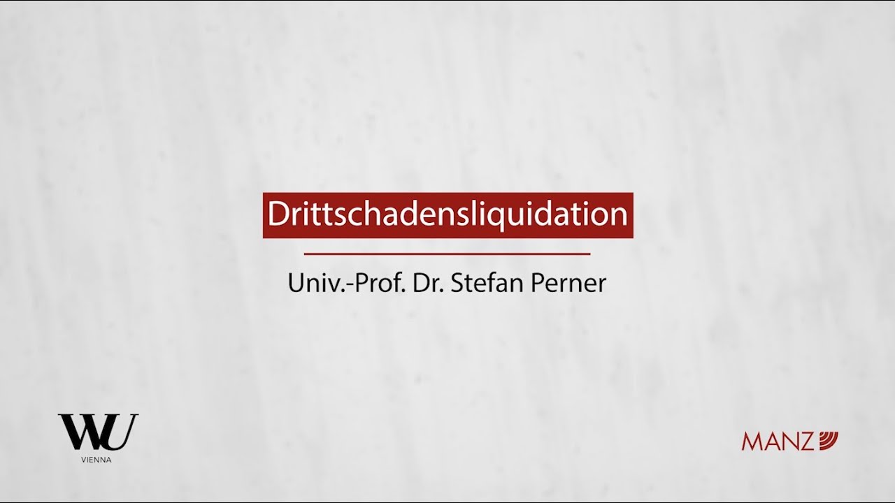 Perner/Spitzer/Kodek - Abschnitt 5.2 - Drittschadensliquidation - YouTube