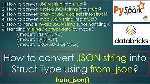 45. from_json() | How to convert JSON string into Struct Type | #pyspark PART 94
