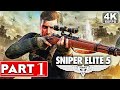 SNIPER ELITE 5 Gameplay Walkthrough Part 1 [4K 60FPS PC ULTRA] -  No Commentary (FULL GAME)