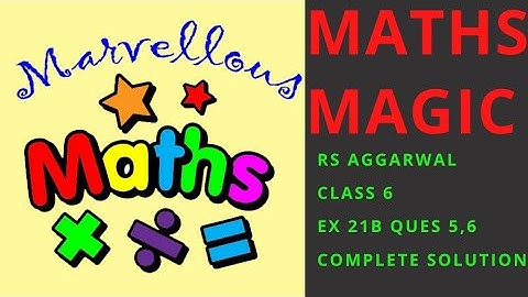 Rs aggarwal class 6 ex 21B ques 5,6 complete solution #rsagg6conceptofperimeterandarea#MathsMagic