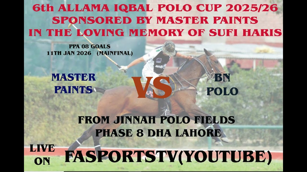 Master Paints VS BN Polo | ( Final ) 🏆 6th Allama Iqbal Polo Cup 2025-2026