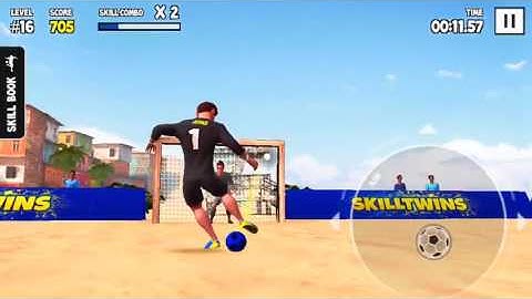 Watch how I scored 1 177 points on my Level 16 Skill Run! #skilltwinsfootballgame @SkillTwins