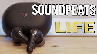 SoundPEATS Life Kabellos In Ear Ohrhörer AI ENC Bluetooth 5.2 Kopfhörer mit Active Noise Cancelling