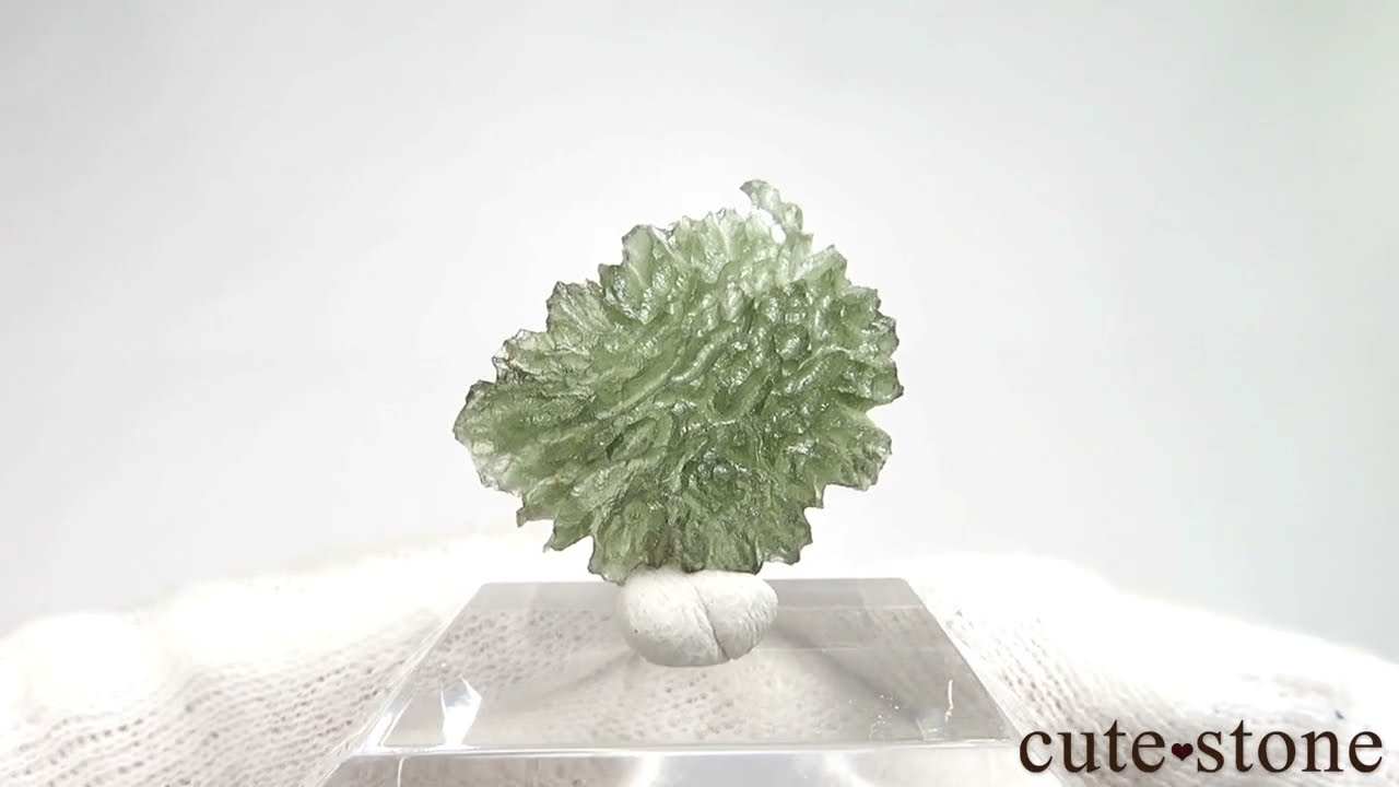 鑑別書付】チェコ産 モルダバイトの原石 No.5 - cute stone -