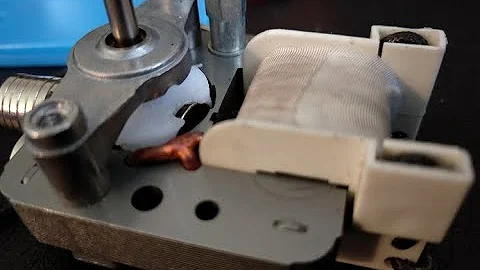 Fan motor hack from a microwave oven