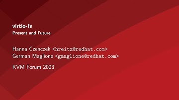 virtio-fs – present and future