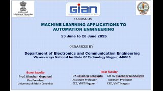 Session7: GIAN Course on Machine Learning Applications to Automation Engineering