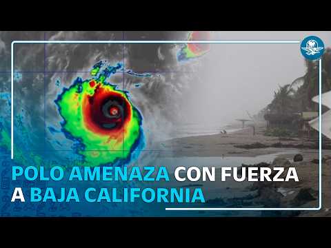 Huracán Polo baja a categoría 4; prevén riesgos en costa de Baja california Sur