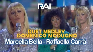 Duetto Marcella Bella &amp; Raffaella Carrà  omaggio a Domenico Modugno