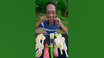 Thử Thách Ăn Kẹo Bông Gòn chấm Mắm Tôm , Ăn Kẹo Mút Chong Chóng với  Wasabi , Tương Ớt Siêu Cay