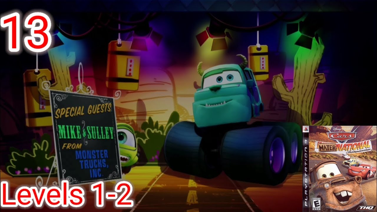 Let's Play Cars Mater-National Championship - Episode 13 - Mike and Sulley's Last Laugh - Levels 1-2