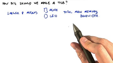 How Big Should We Make a Tile - Intro to Parallel Programming