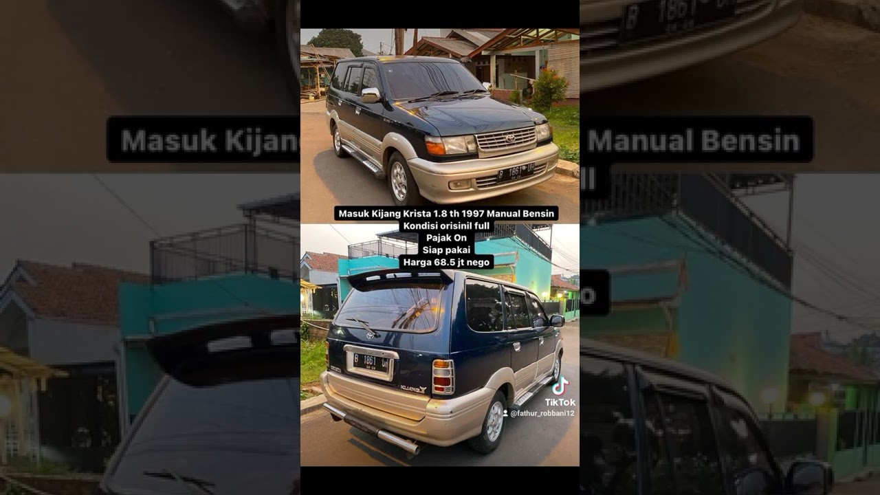 KIJANG KRISTA 1.8 TH 1997MY BENSIN PAJAK ON FULL ORIGINAL MANTAP CAKEP ISTIMEWA