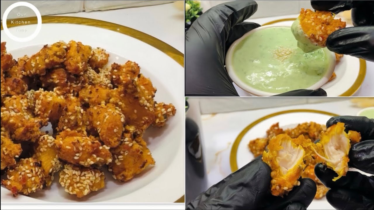 Crispy chicken pakora recipe for Ramadan special | chicken pakora recipe by our kitchen time 