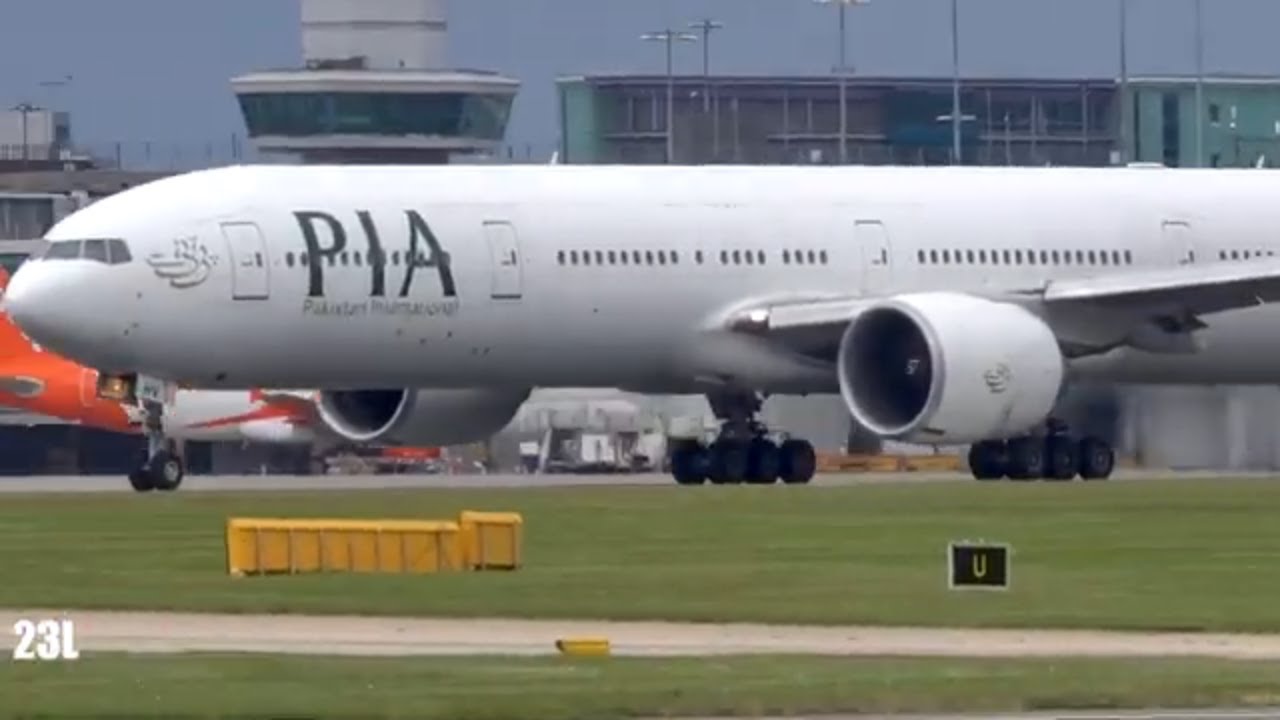 PIA Pakistan International Airlines  AP-BHV B77W PK702 Super Takeoff Manchester To Islamabad 18/5/20