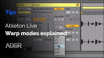 Ableton Live warp modes explained