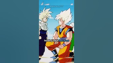 GOKU CONVINCING GOHAN THAT HE IS STRONGER THAN HIM