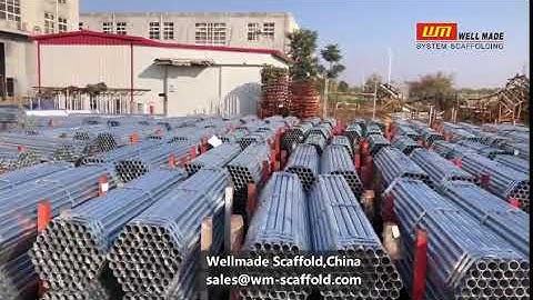 Scaffold Tube is waiting for container loading exporting- Wellmade China