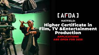 🎬 Applications are OPEN for 2026 at AFDA Hatfield! 🌟