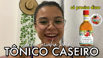 Como se faz tônico facial com vinagre de maçã?