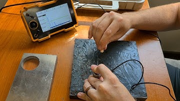 Guide to a simple lamination scan with ultrasonic testing. Single crystal 4Mhz probe.