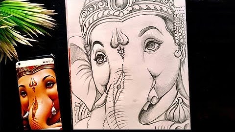 Ganpati Bappa Morya: Lord Ganesha Drawing Easy Part 1 | CTW