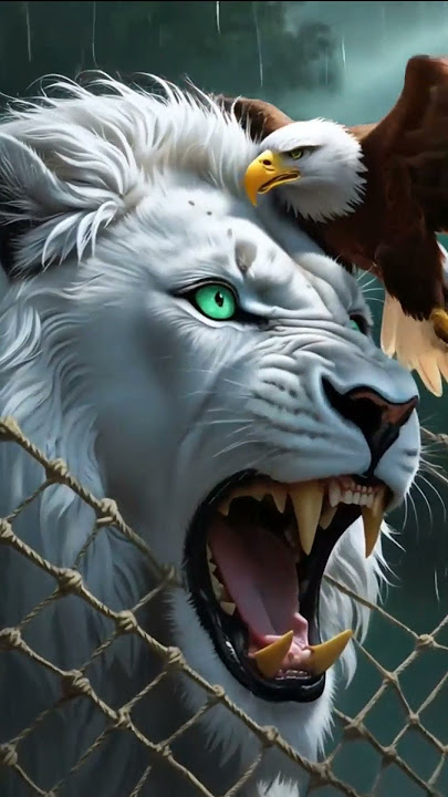 Eagle VS White Lion Which One Reigns Supreme
