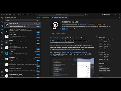 Pieces AI Coding Assistant & Autocompletion For VSCode FREE Alternative to Github Copilot