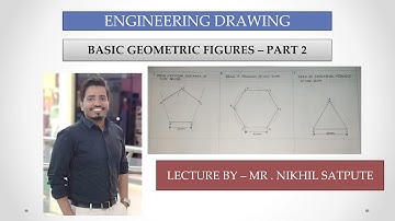 Engineering Drawing | Basic Geometric figures part-2 | | Easy drawing techniques | Learn with nikhil
