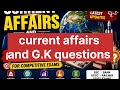 Current affairs #G.k questions#