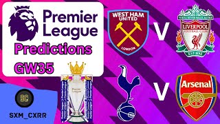 Premier League Predictions 23/24 - Gameweek 35!