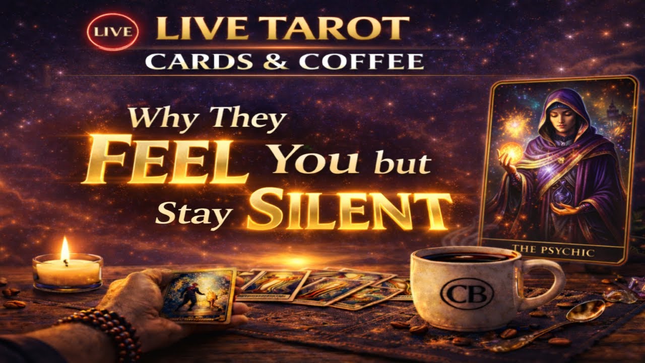 🔴 CARDS & COFFEE ☕ LIVE TAROT Why They Feel You but Stay Silent 🌀 #mrcosmic #LiveTarot thumbnail