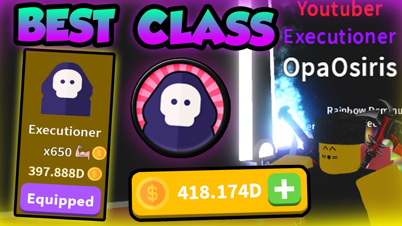 Getting The Best Executioner Class 1st To Get It Roblox