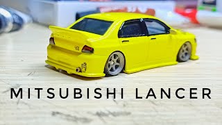 mitsubishi lancer johnny lightning custom