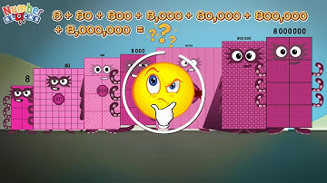 NUMBERBLOCKS KLEINE & GROTE GETALLEN OPTELLEN | GROTE GETAL PLAATSWAARDE | LEER TELLEN @ColorArt_id